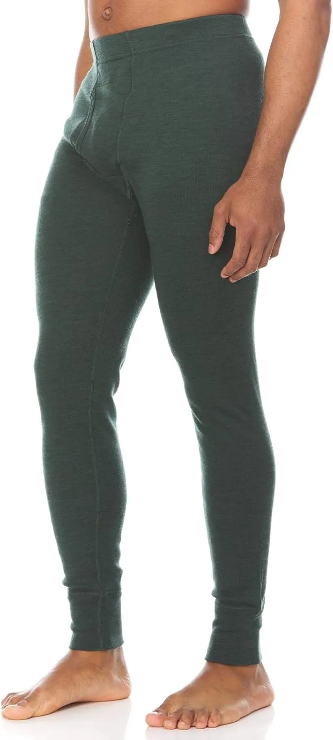 100% Merino Wool Bottoms Men's Base Layer Pants - Long Johns - Thermal Underwear