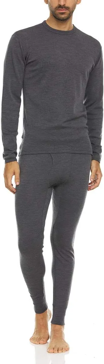 100% Merino Wool Bottoms Men's Base Layer Pants - Long Johns - Thermal Underwear