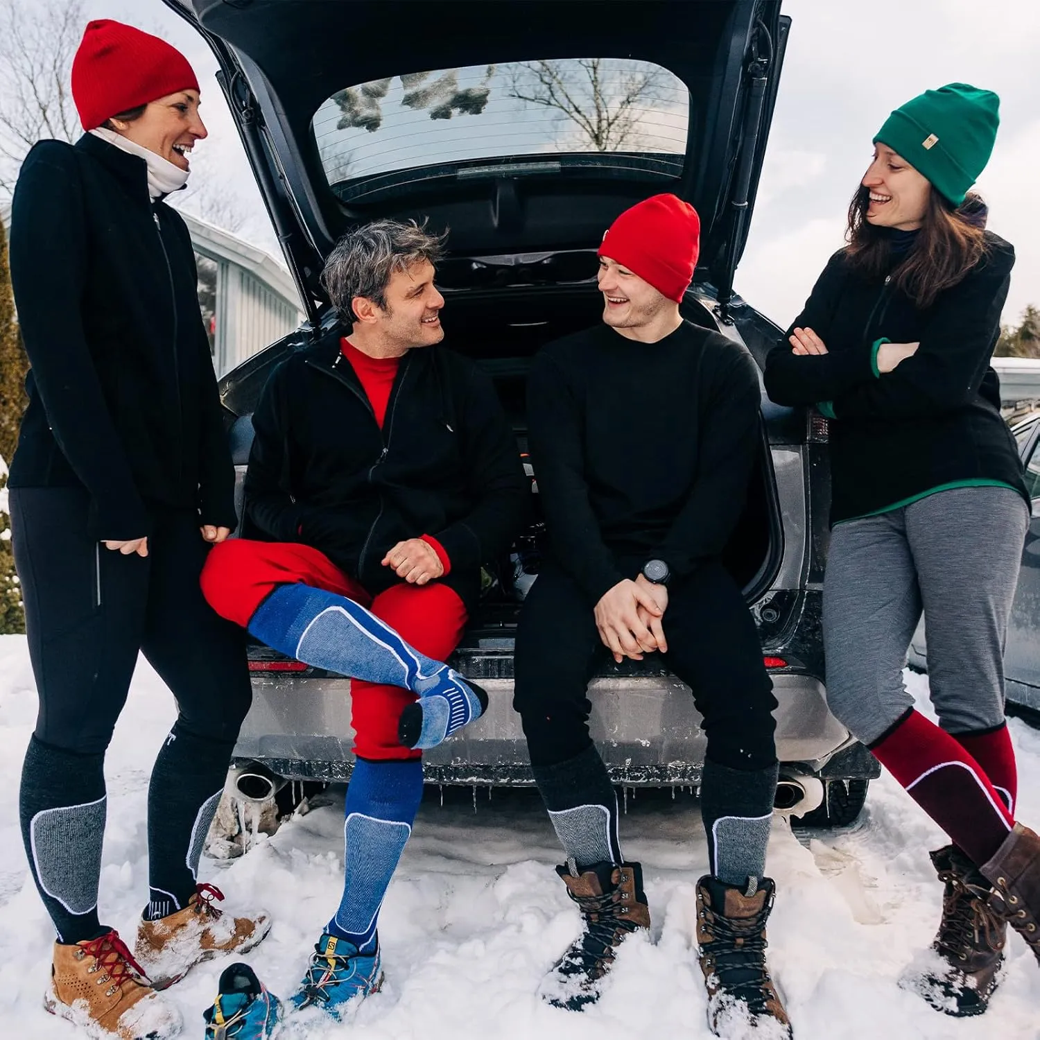 100% Merino Wool Bottoms Men's Base Layer Pants - Long Johns - Thermal Underwear