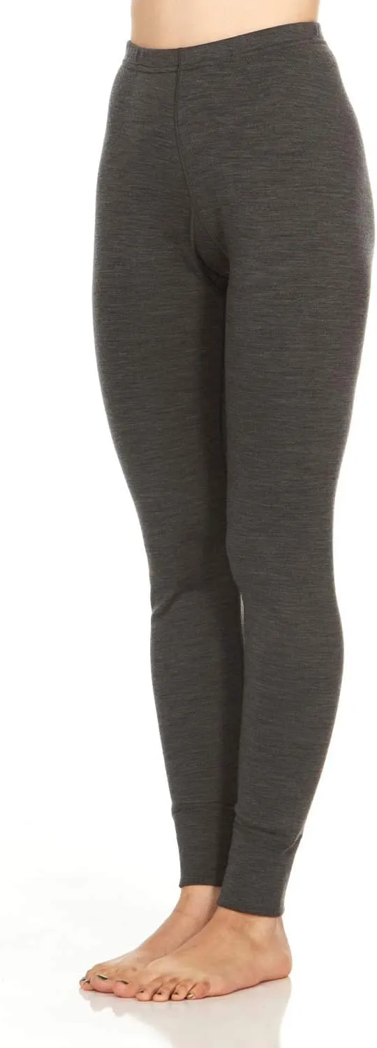 100% Merino Wool Women's Base Layer Bottoms - Thermal Underwear - No Itch Renewable Fabric