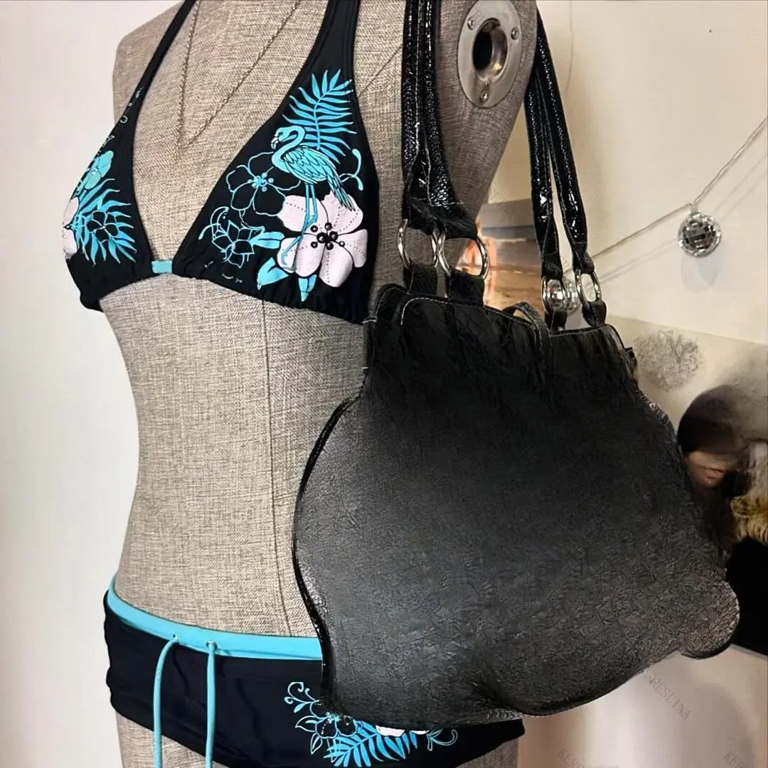 2 Piece Y2k Halter Bikini Shorts Sets Women 2000s Vintage Summer Set Sexy Beach Swimsuit Going Out Outfits