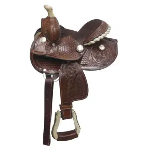 7" DOUBLE T FULLY TOOLED DOUBLE T PONY SADDLE