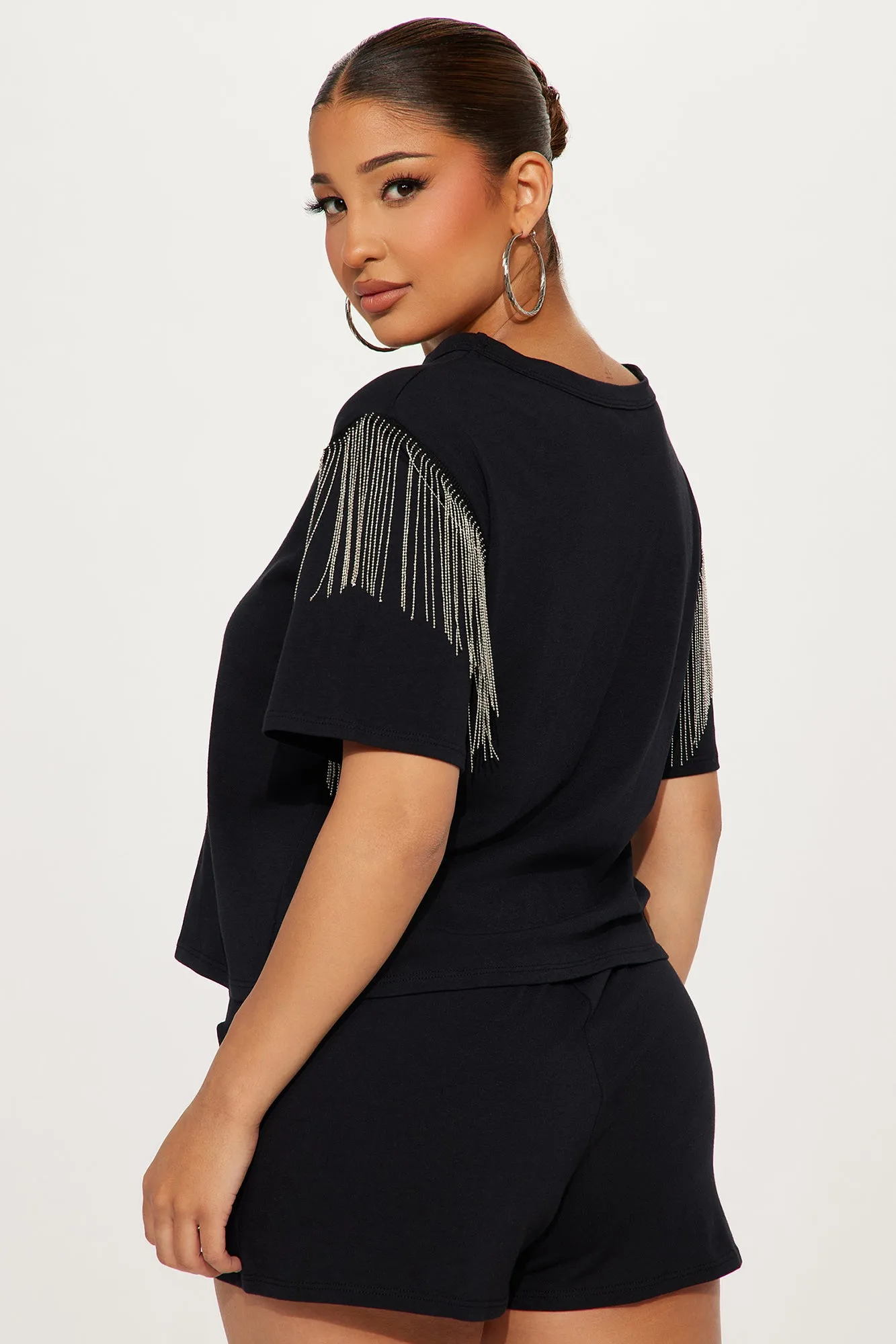 Always Around Short Set - Black