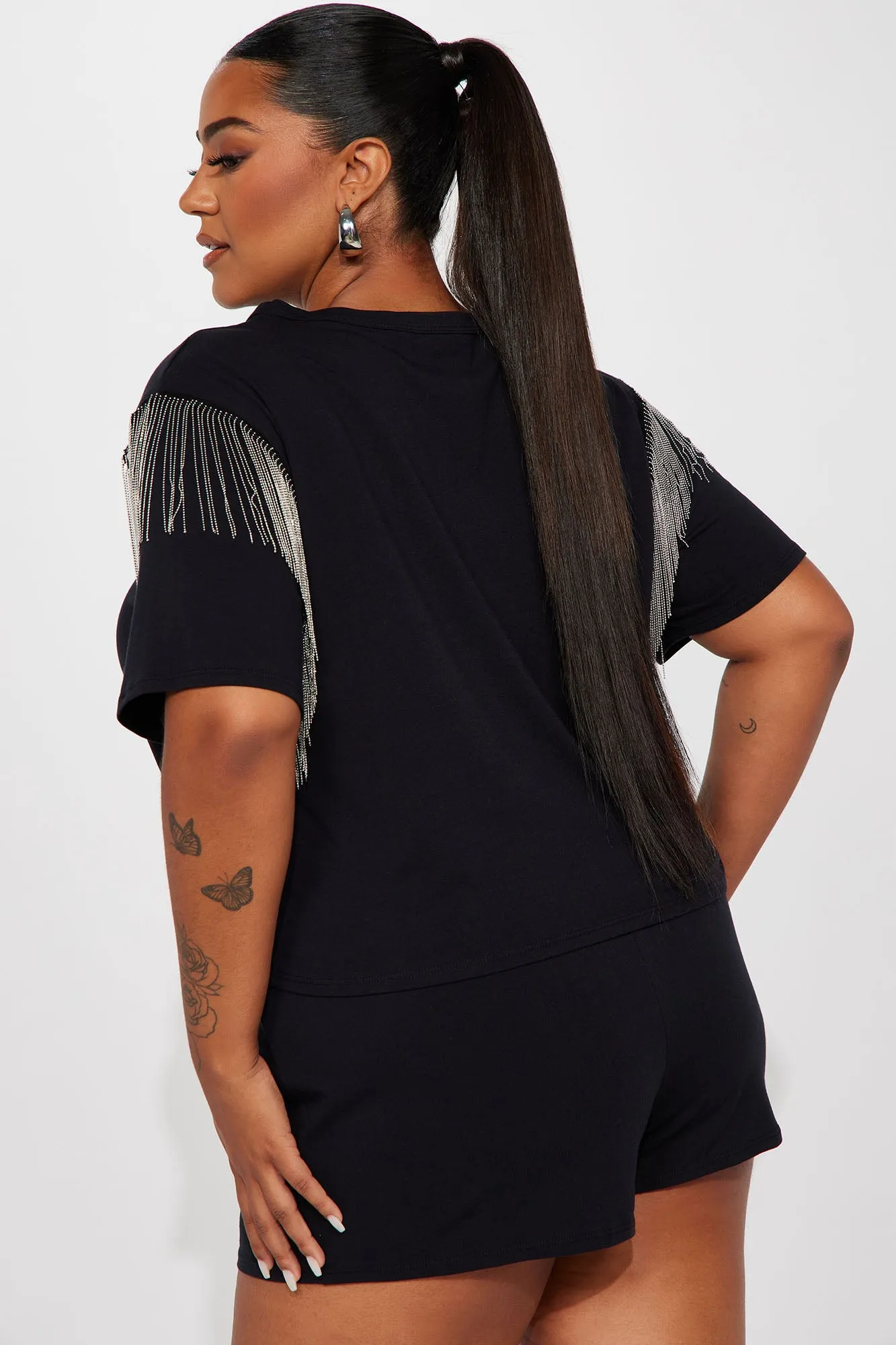 Always Around Short Set - Black
