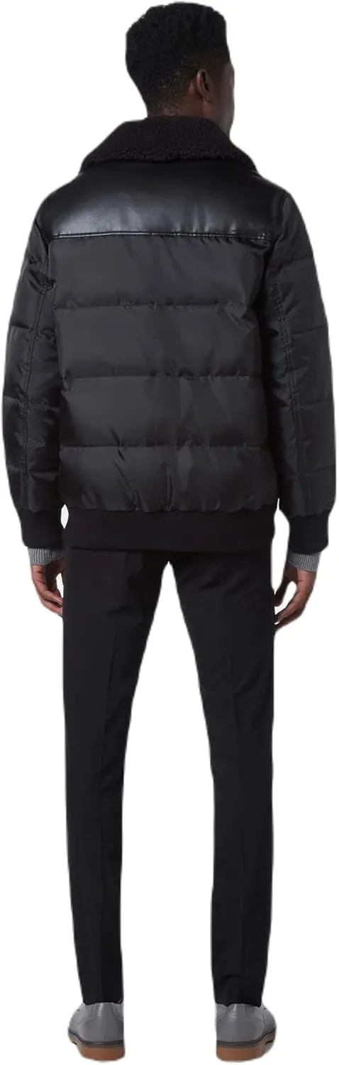 Andrew Marc Men's Faux Leather Sherling Jacket