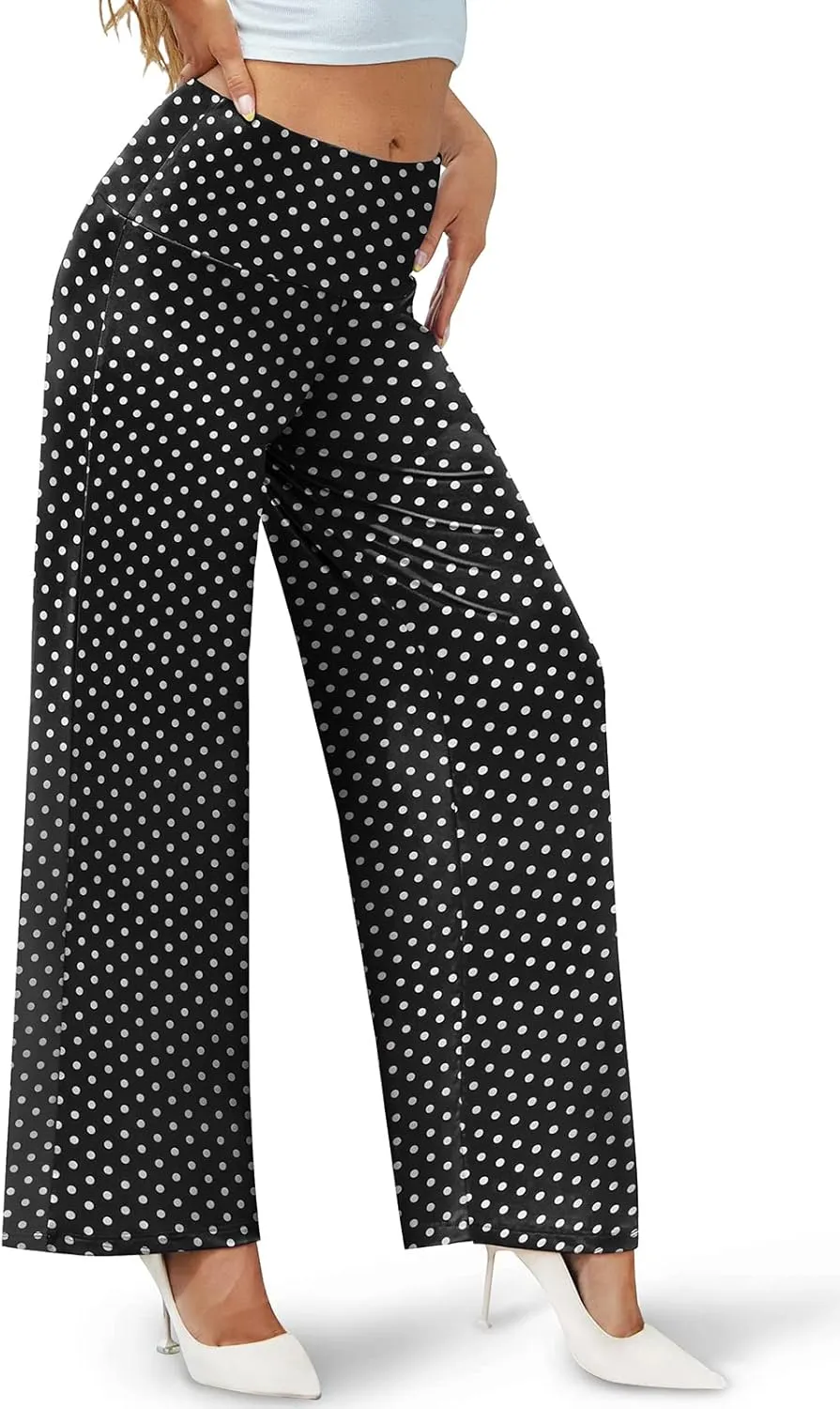 Arolina Women's Stretchy Wide Leg Palazzo Lounge Pants Casual Comfy High Waist Palazzo Pants