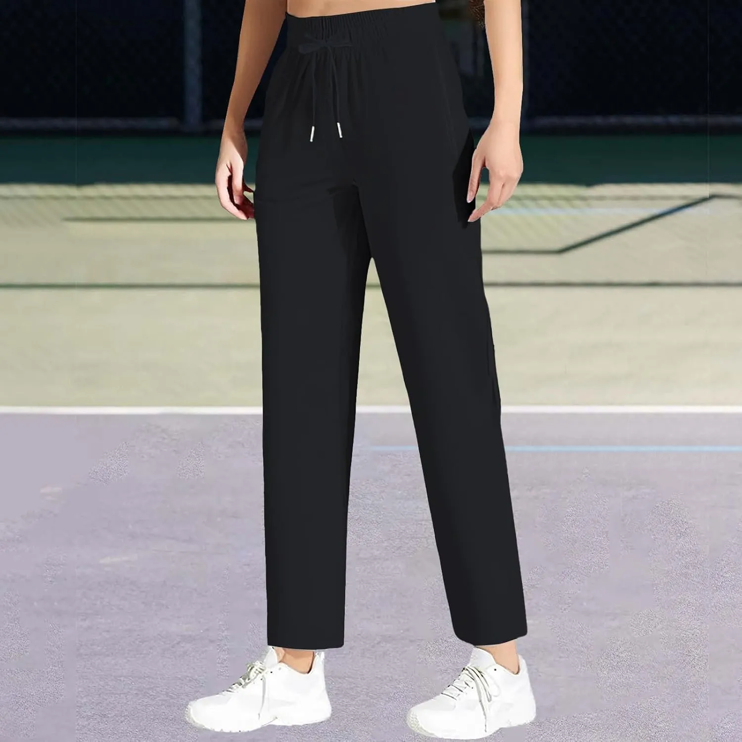 Beeswan Pants for Women Stretch Active Comfy Quick Dry Work Sport Running Sweatpants Summer Breathable Ice Silk Jogger