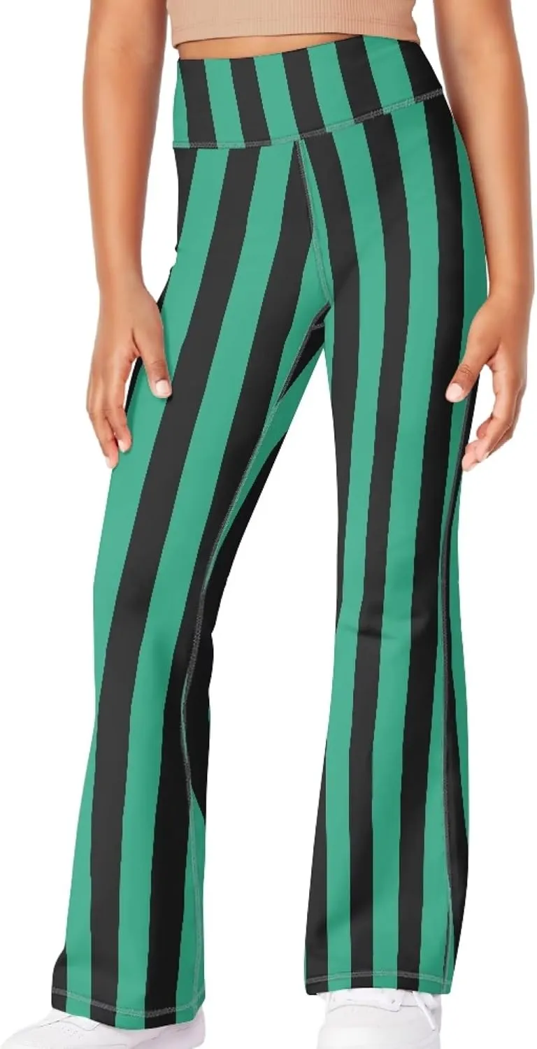 Bell Bottom Leggings for Girls Flare Yoga Pants Casual Summer Breathable Workout Oufit Kids High Waisted Legging