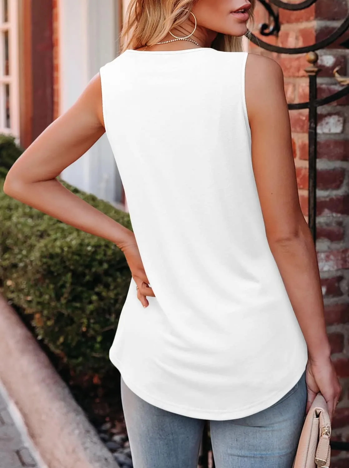 BETTE BOUTIK Womens Tank Tops Pleated Sleeveless Blouse Short Sleeve Tops Basic Shirts S-3XL