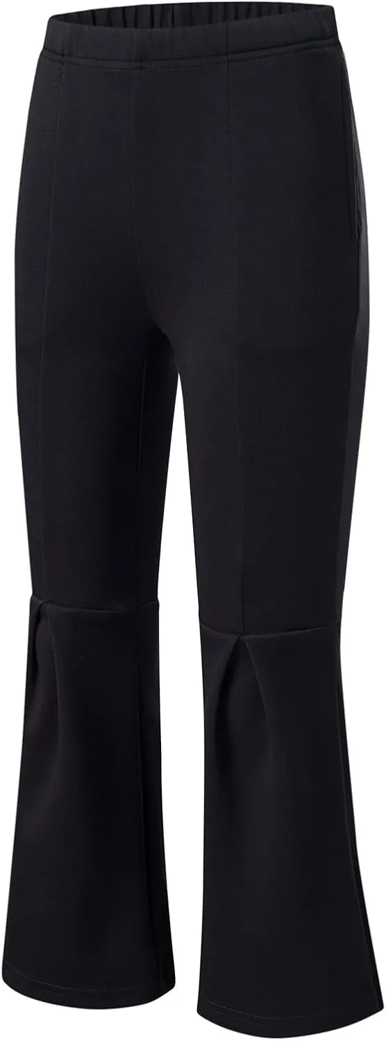 blibean Girls Bell Bottoms Pants School Uniform Stretchy Leggings Size 6-15 Years