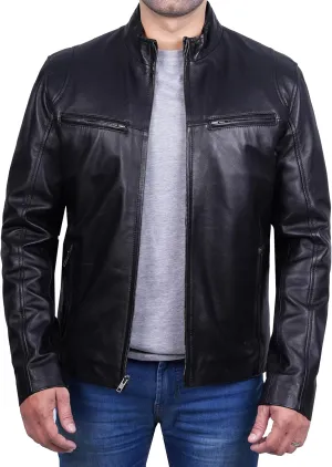 Blingsoul Real Lambskin Leather Jacket Men - Leather Jackets for Men