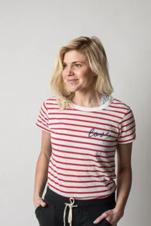 Boat House Apparel - All You Need Is Love Striped Tee