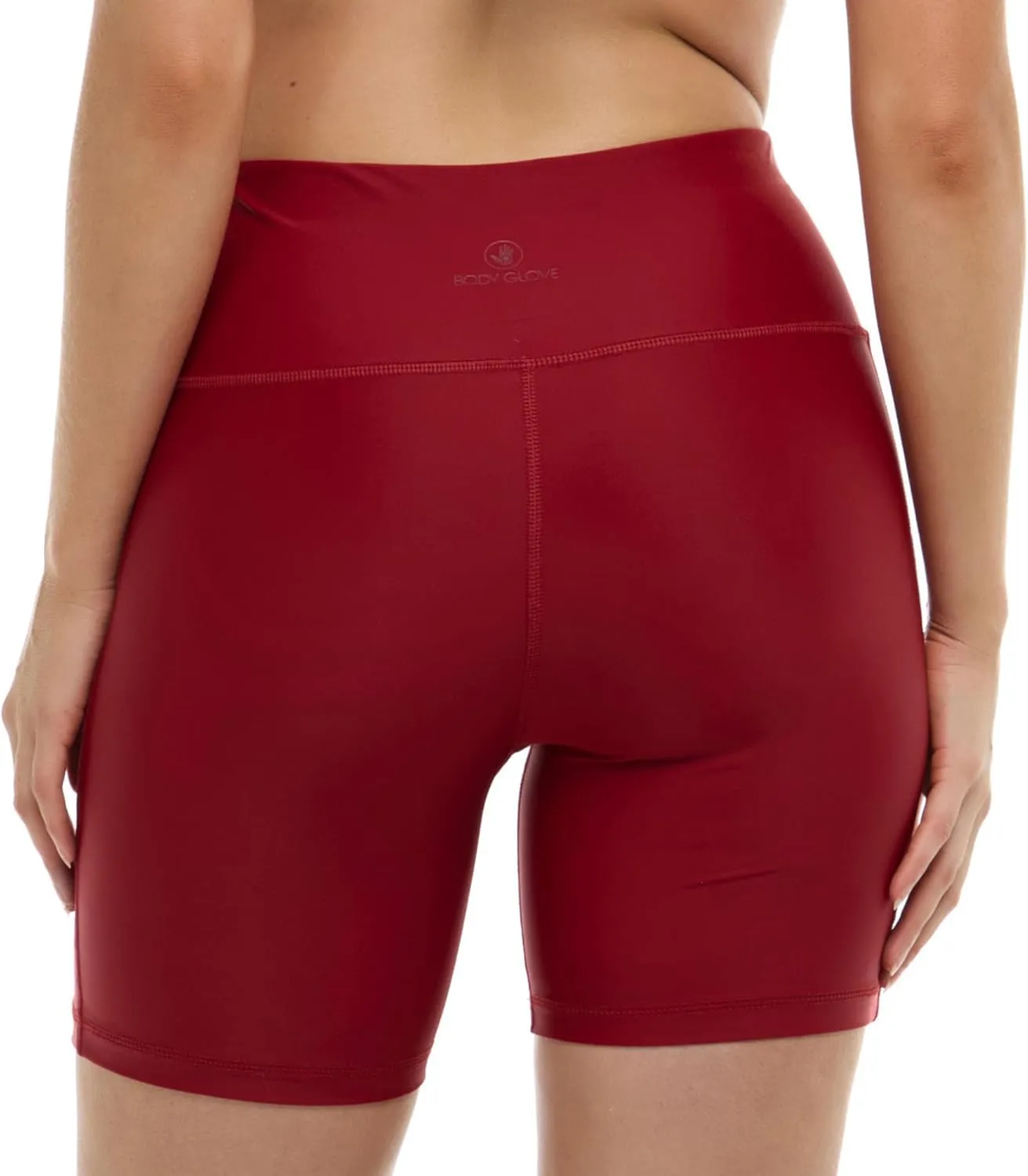 Body Glove Women's Standard Spin Elastic Waist Hybrid Swim Short with UPF 50, 6" Inseam