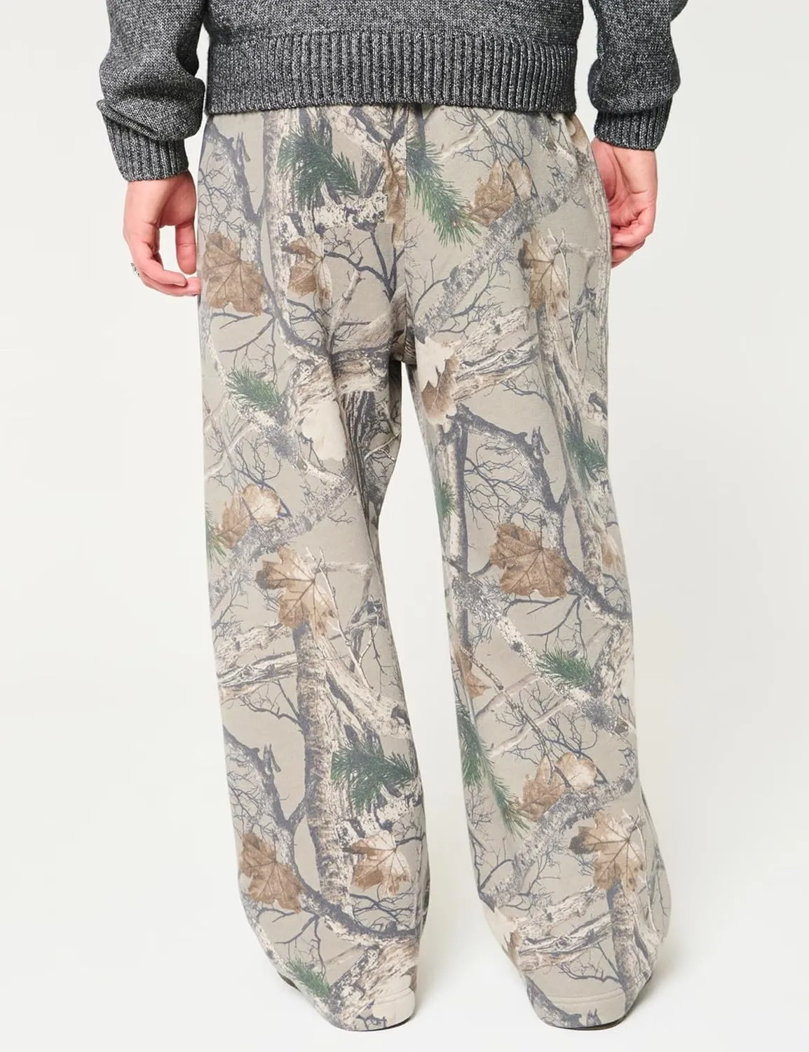 Camo Pants for Women Wide Leg High Waist Drawstring Camo Sweatpants Fleece Baggy Causal Jogger Workout Pants