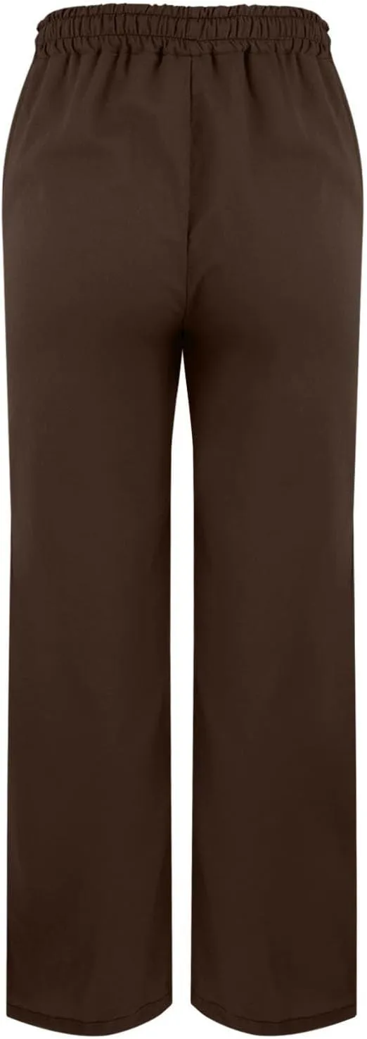 Capris Linen Pants for Women 2025 Summer High Waist Elastic Straight Leg Lounge Pant Lightweight Beach Trousers