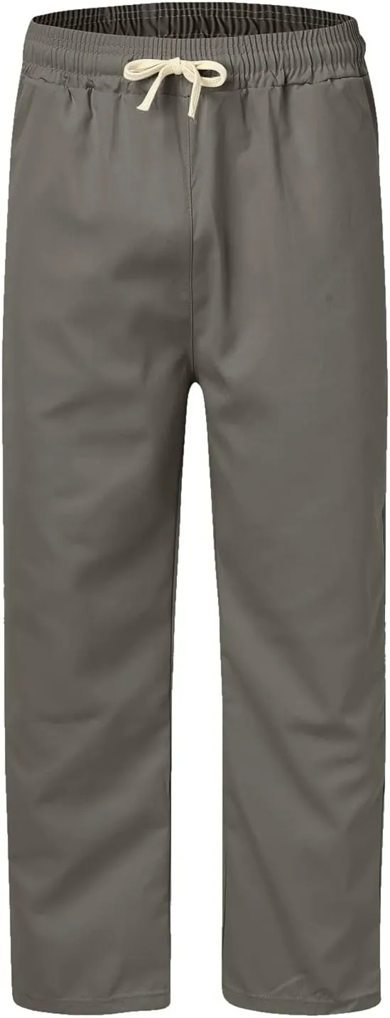 Cargo Trousers for Men and Tall Jogger Sweatpants Cargo Joggers for Men Stretch Relaxed Fit Elastic Waist Trousers