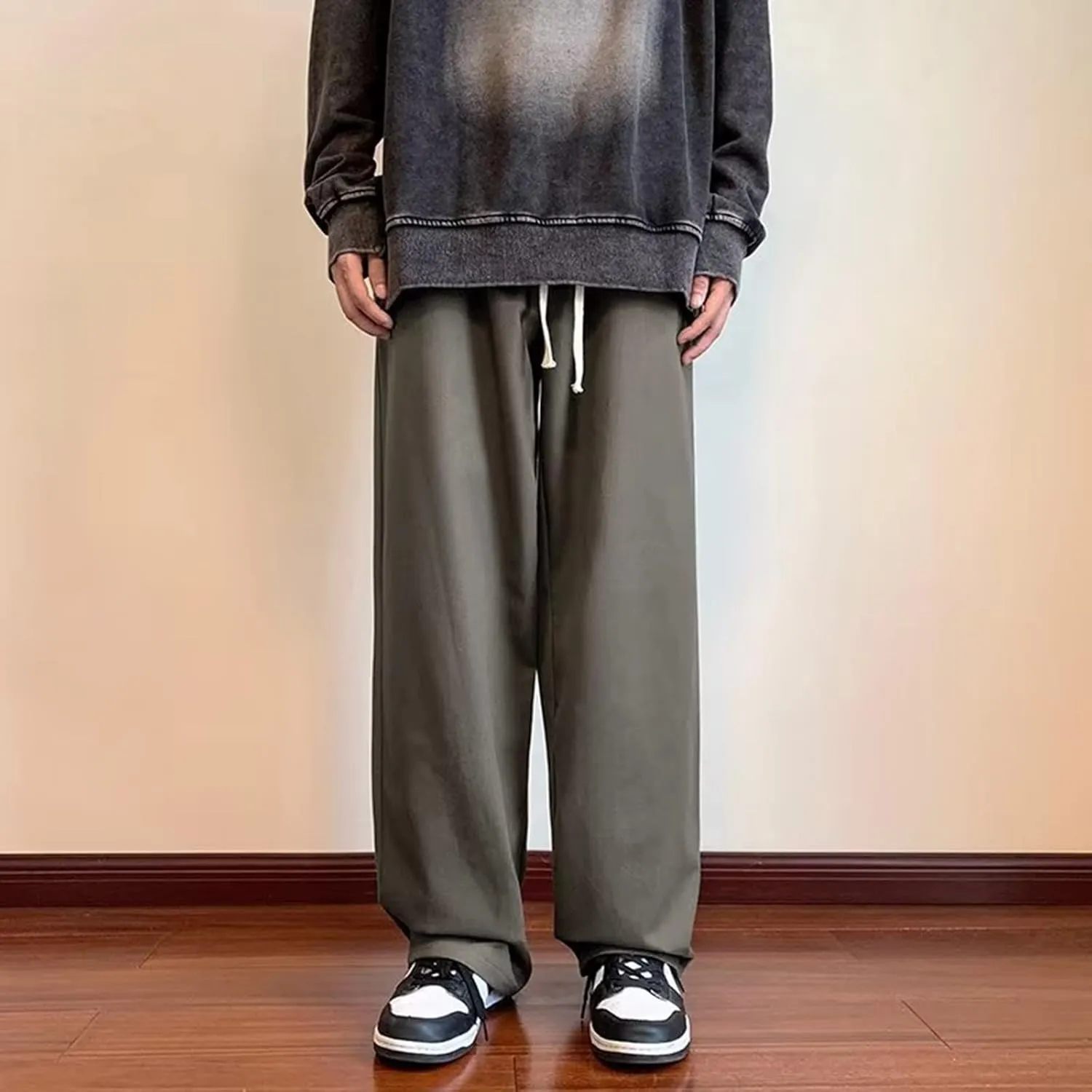Cargo Trousers for Men and Tall Jogger Sweatpants Cargo Joggers for Men Stretch Relaxed Fit Elastic Waist Trousers