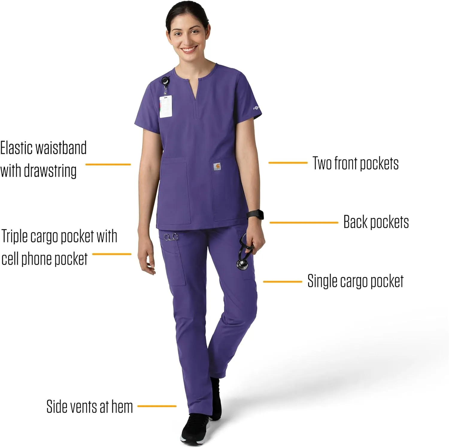 Carhartt Women's Straight Leg Scrub Pant