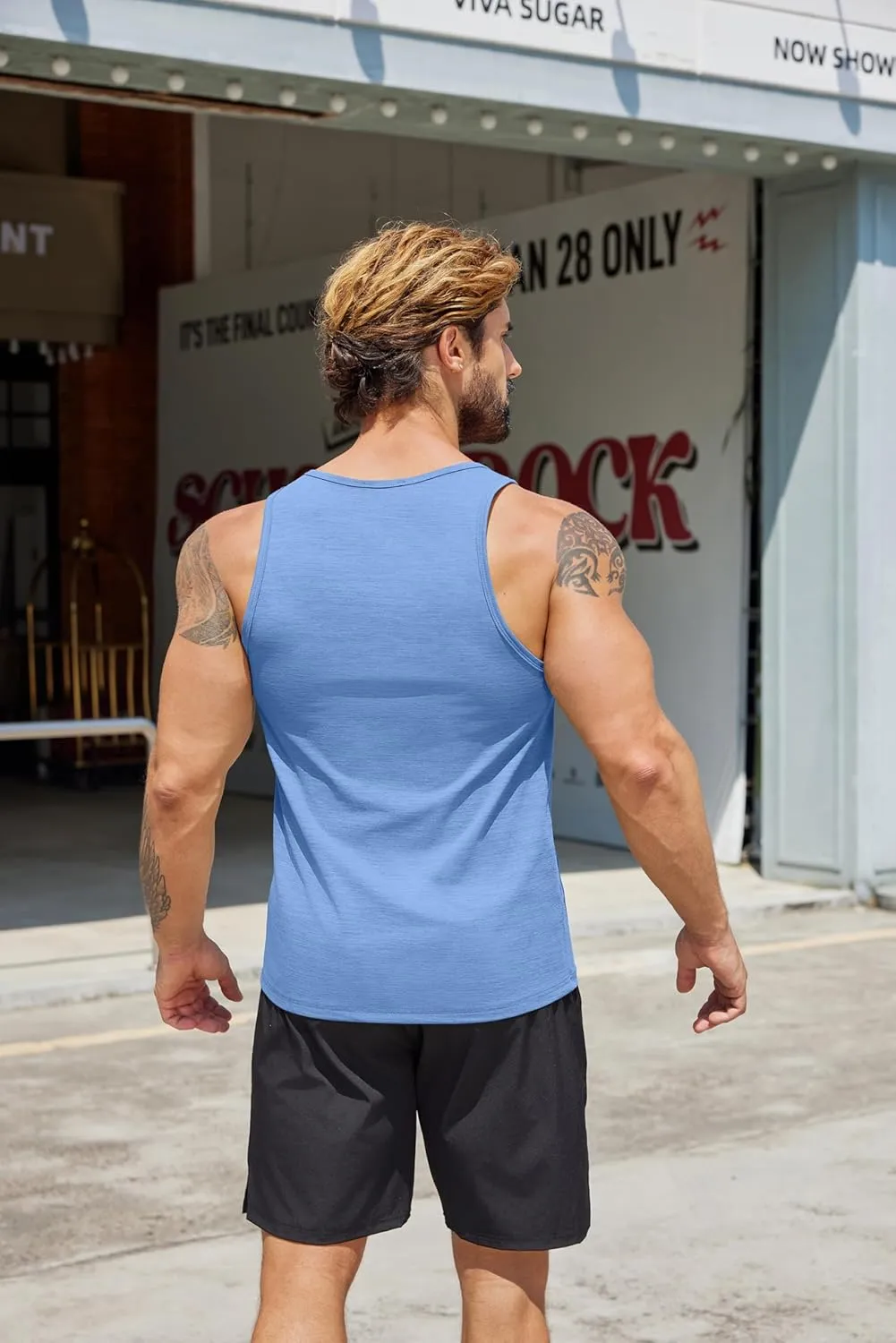 COOFANDY Men's Workout Tank Tops Pack Dry Fit Sleeveless Running Shirts Gym Muscle Bodybuilding T Shirts
