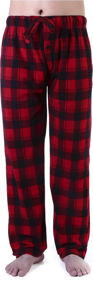 Different Touch Men's Pajama Lounge Pants Bottoms Fleece Sleepwear PJs with Pockets
