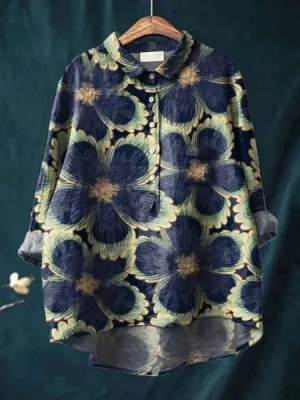 Donna - Cotton Floral Shirt