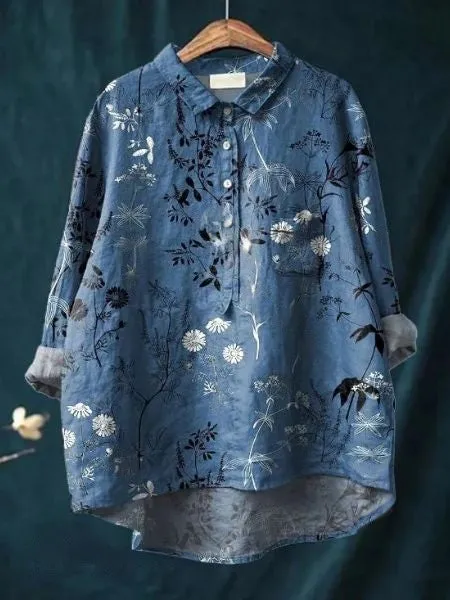 Donna - Cotton Floral Shirt