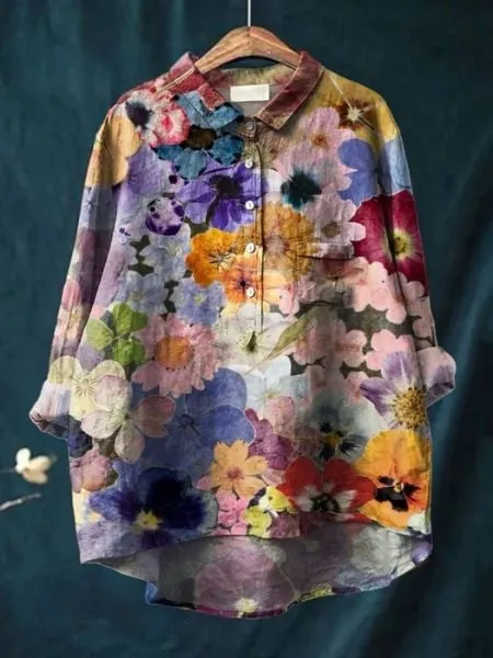 Donna - Cotton Floral Shirt