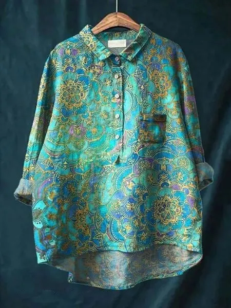 Donna - Cotton Floral Shirt