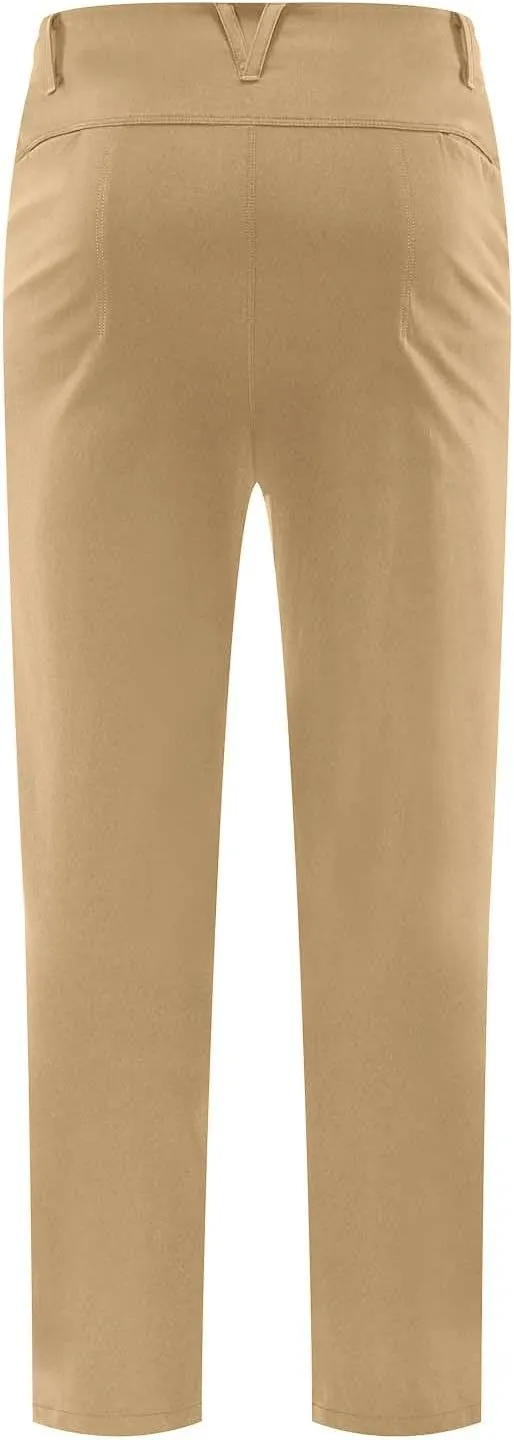 Dress Pants for Men Slim Fit Business Casual Expandable Waist Sweatpants Plus Size Straight Leg Golf Summer Suit Pants