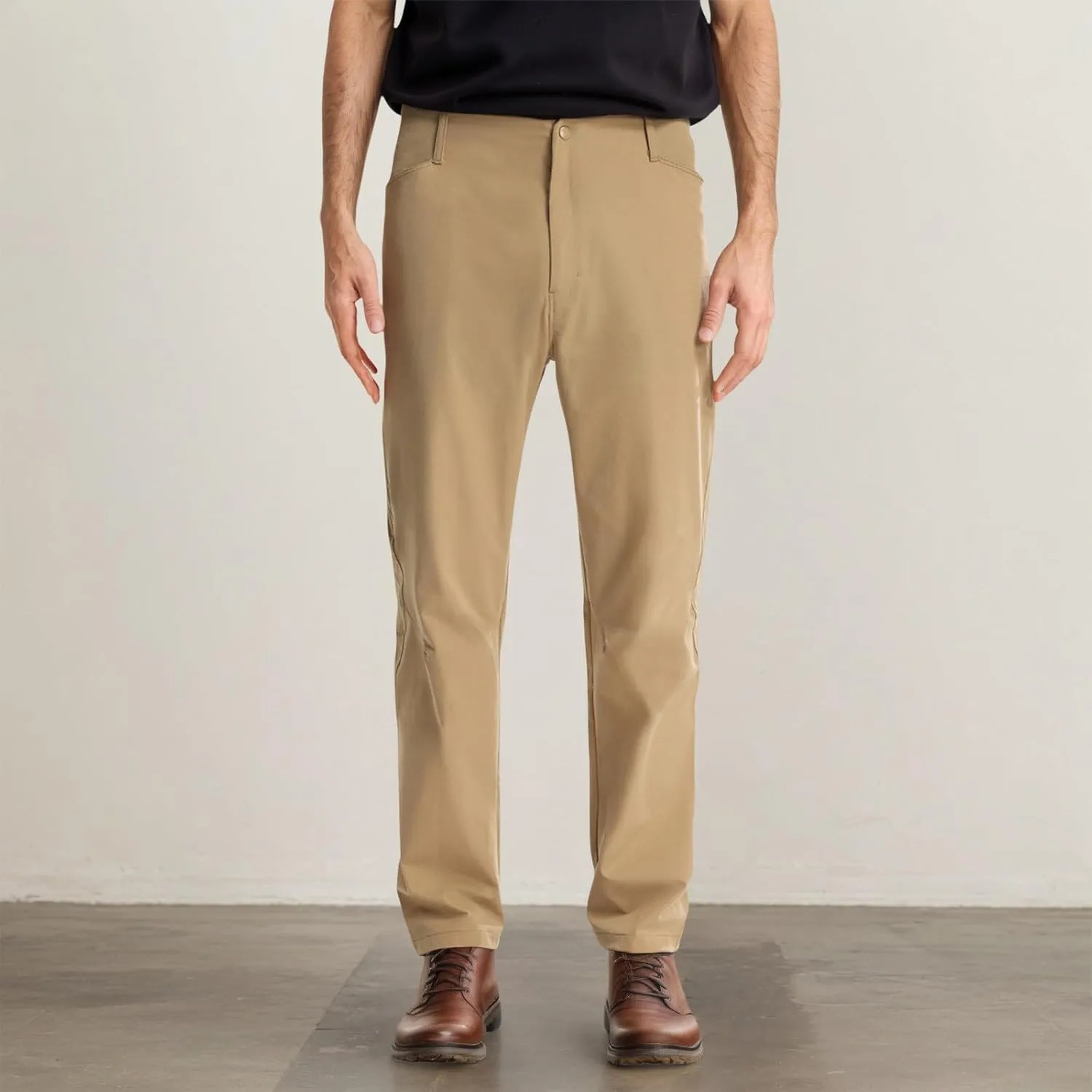 Dress Pants for Men Slim Fit Business Casual Expandable Waist Sweatpants Plus Size Straight Leg Golf Summer Suit Pants