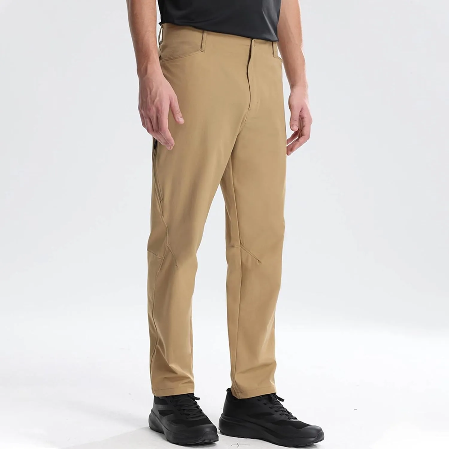 Dress Pants for Men Slim Fit Business Casual Expandable Waist Sweatpants Plus Size Straight Leg Golf Summer Suit Pants