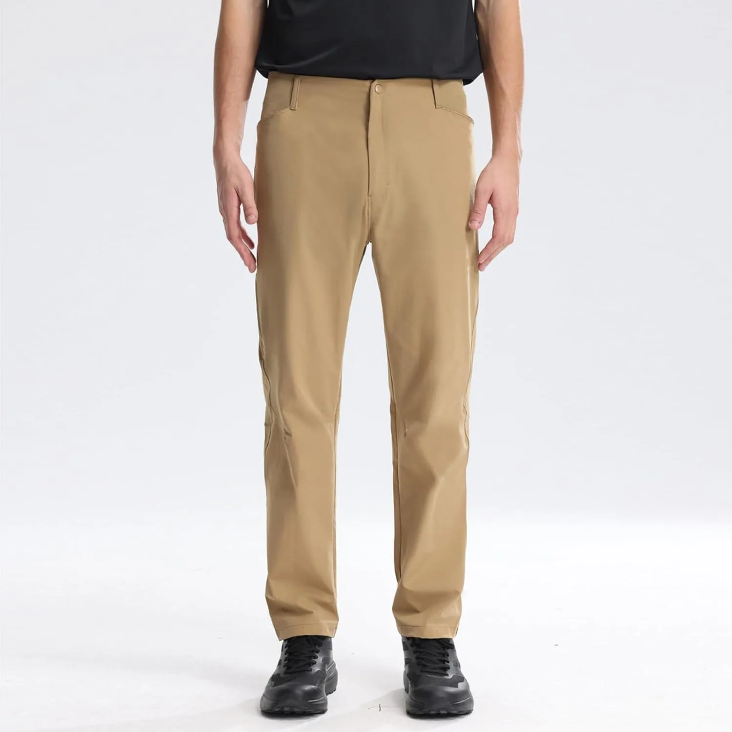 Dress Pants for Men Slim Fit Business Casual Expandable Waist Sweatpants Plus Size Straight Leg Golf Summer Suit Pants