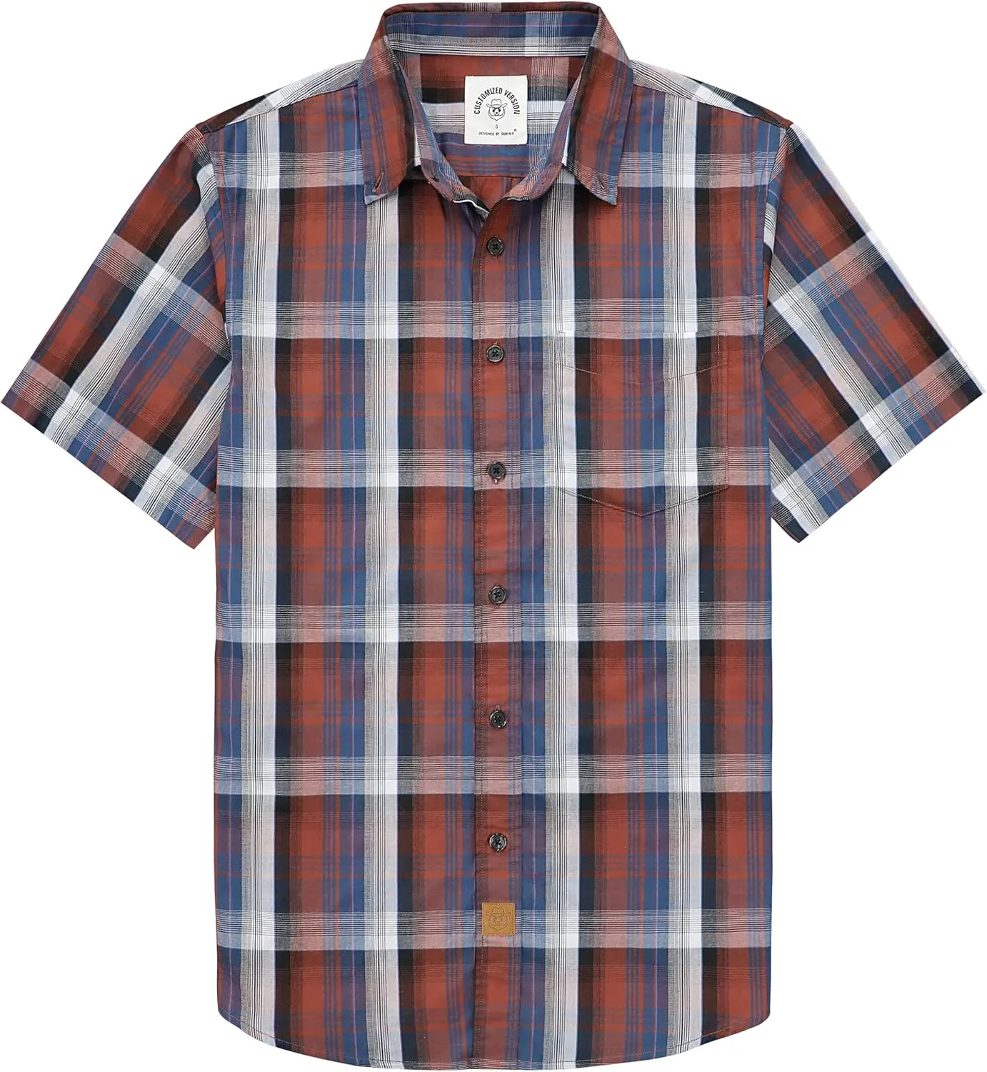 Dubinik Mens Short Sleeve Button Down Shirts Summer Vintage Short Sleeve Button Down Men Lightweight Men's Casual Shirts