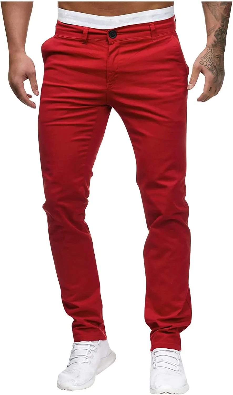 Dudubaby Baggy Pants for Men Men's Sports Casual Jogging Trousers Lightweight Hiking Work Pants Outdoor Pant