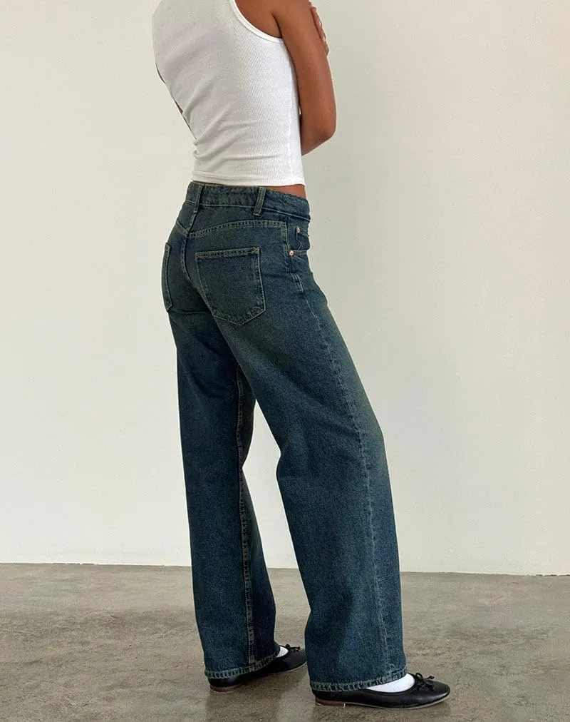 EMMIOL Women's Baggy Boyfriend Jeans Distressed Denim Pants Wide Leg Straight Trousers Streetwear Pants