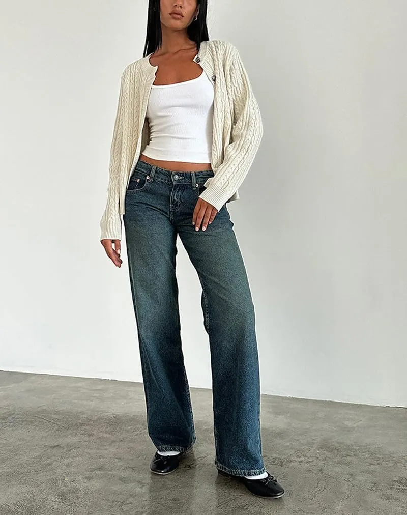 EMMIOL Women's Baggy Boyfriend Jeans Distressed Denim Pants Wide Leg Straight Trousers Streetwear Pants