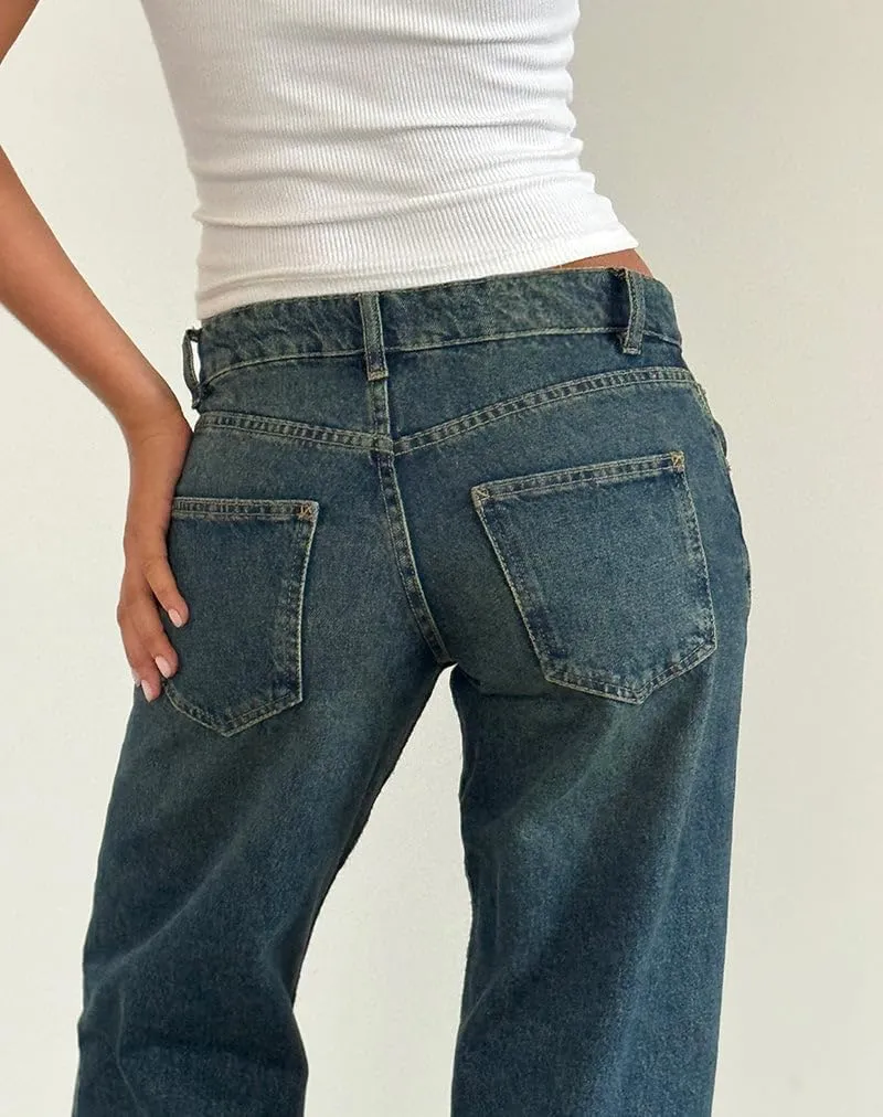 EMMIOL Women's Baggy Boyfriend Jeans Distressed Denim Pants Wide Leg Straight Trousers Streetwear Pants