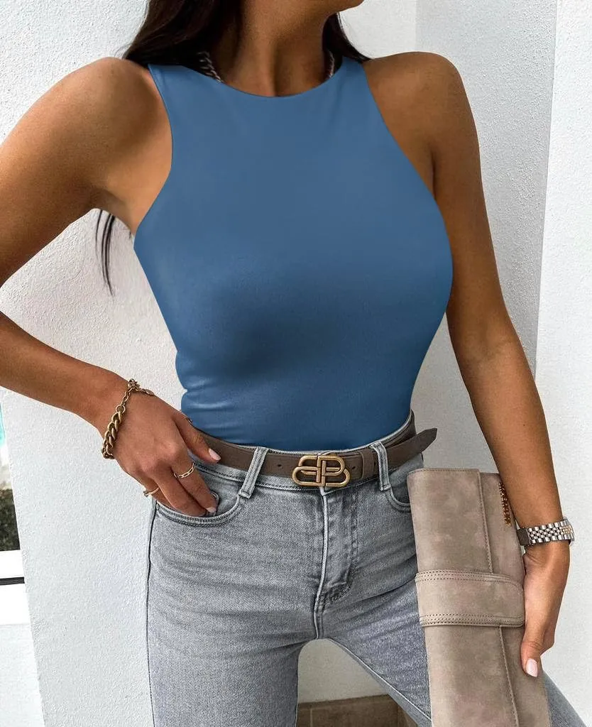 EUYZOU Women Shapewear Tummy Control Tank Tops Seamless Compression Tops Body Shaper Camisole