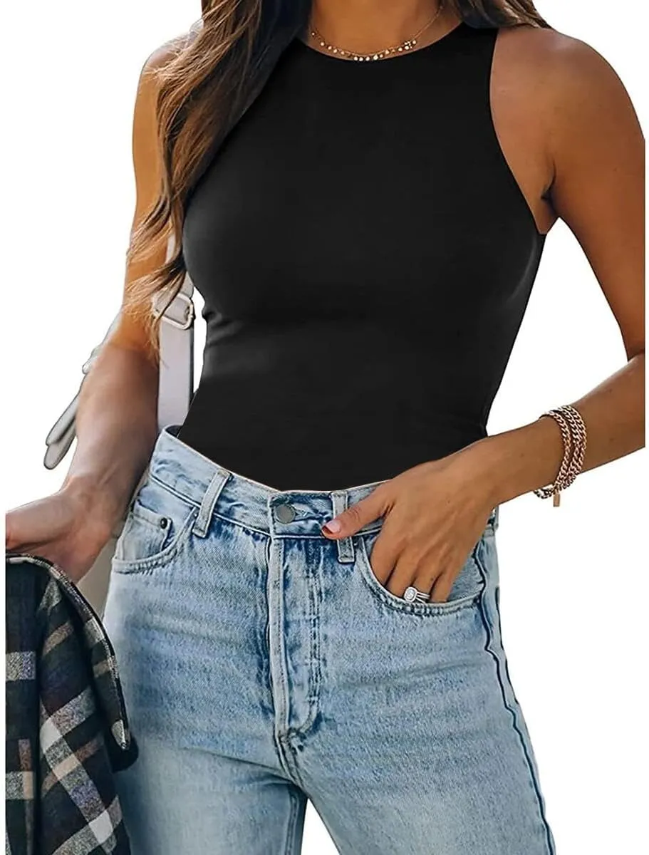 EUYZOU Women Shapewear Tummy Control Tank Tops Seamless Compression Tops Body Shaper Camisole