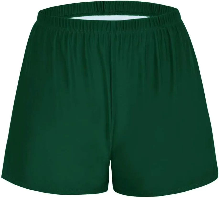Firpearl Women's Swim Board Shorts UPF 50  Sport Boyleg Swim Trunk Swimsuit Bottoms
