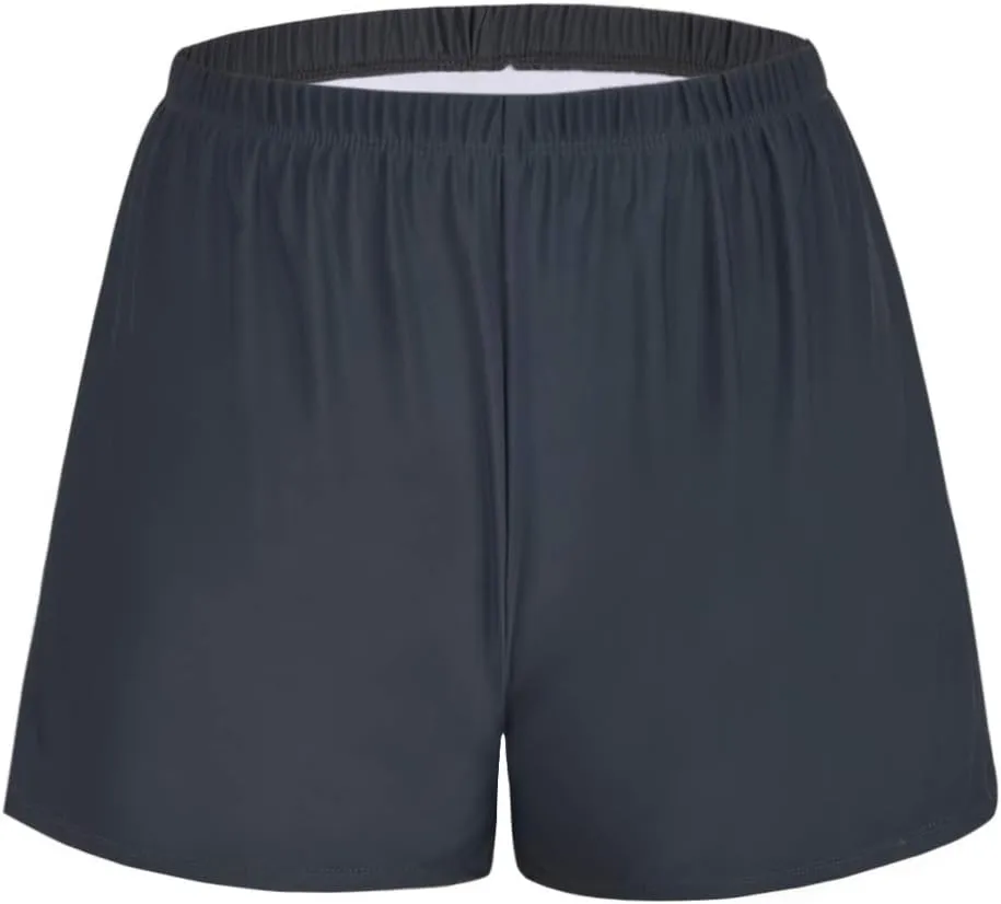 Firpearl Women's Swim Board Shorts UPF 50  Sport Boyleg Swim Trunk Swimsuit Bottoms