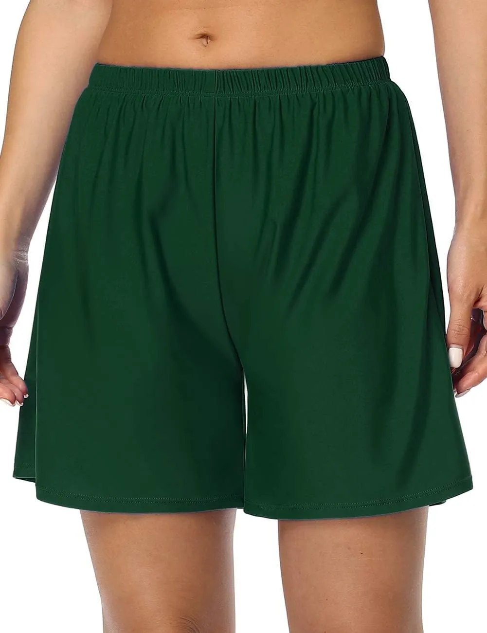 Firpearl Women's Swim Board Shorts UPF 50  Sport Boyleg Swim Trunk Swimsuit Bottoms