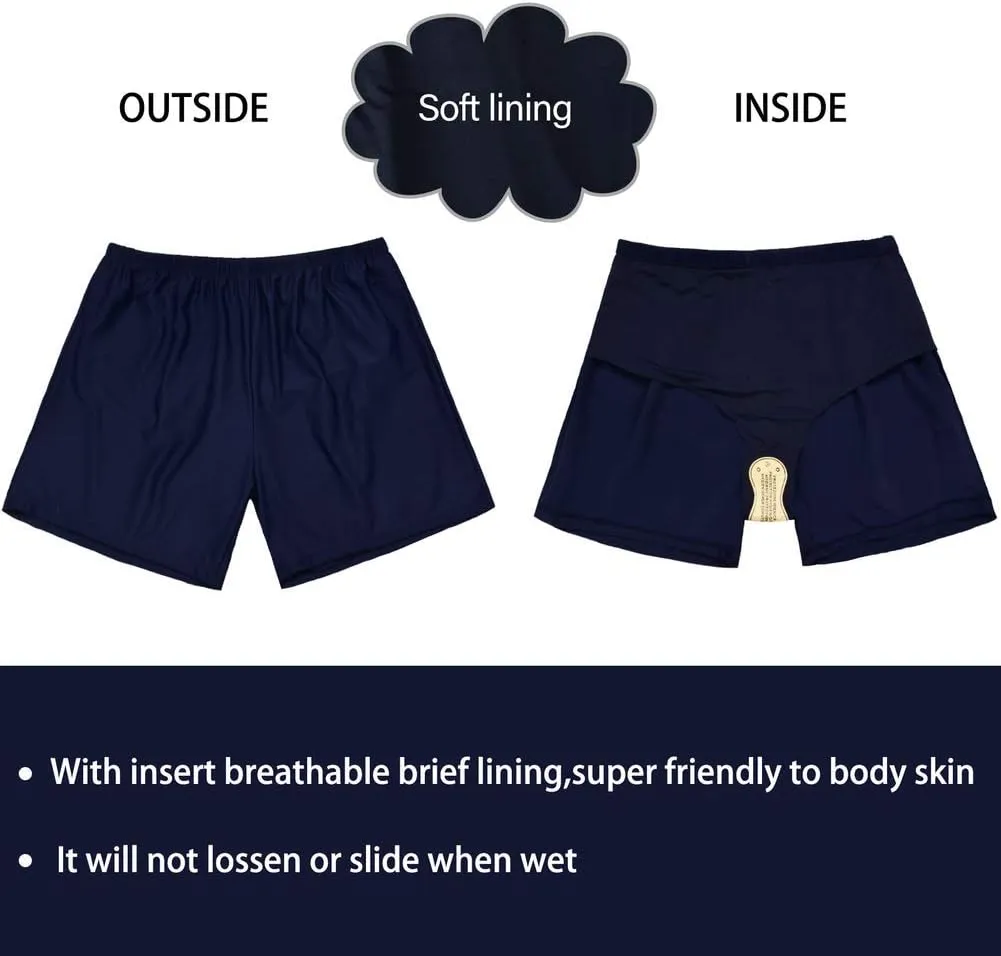 Firpearl Women's Swim Board Shorts UPF 50  Sport Boyleg Swim Trunk Swimsuit Bottoms