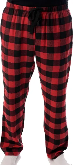 #followme Men's Flannel Pajamas - Plaid Pajama Pants for Men - Lounge & Sleep PJ Bottoms