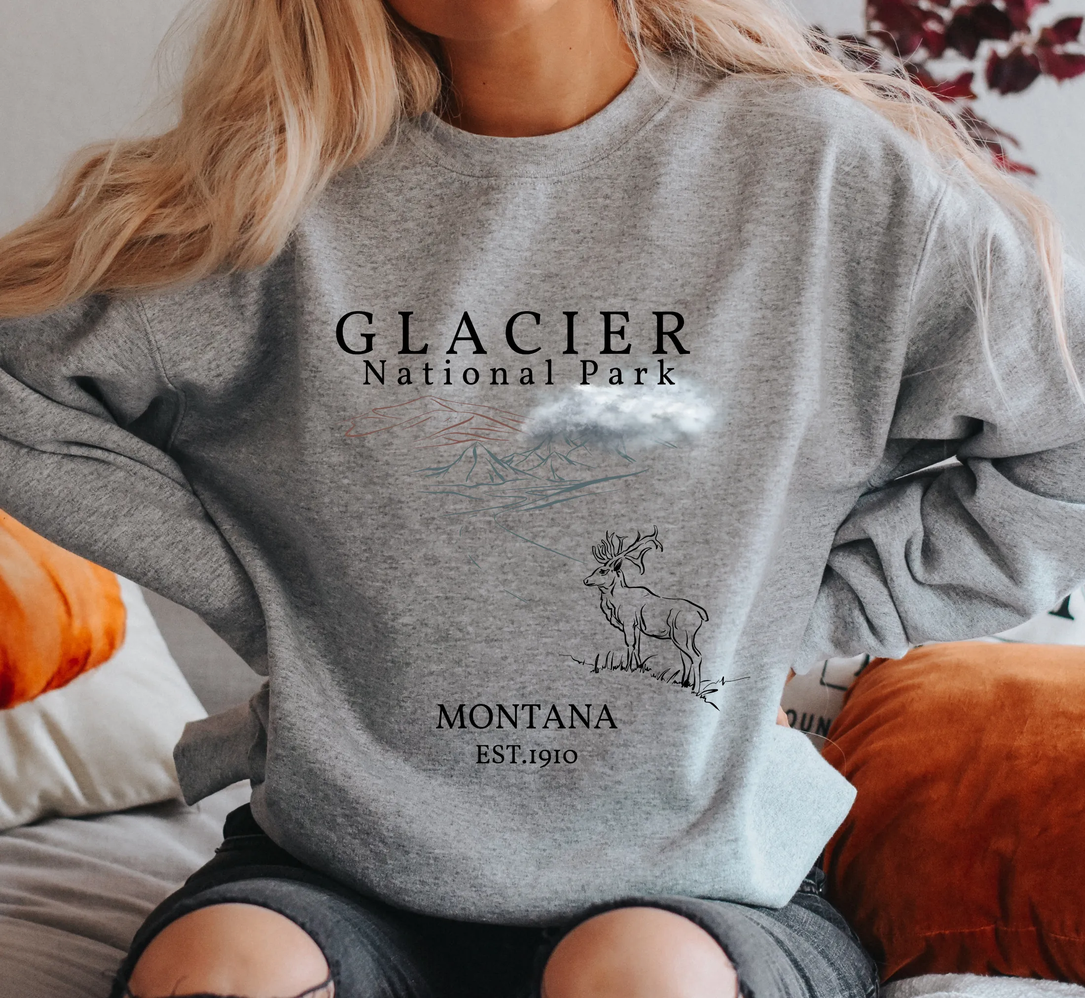 Glacier National Park Sweatshirt