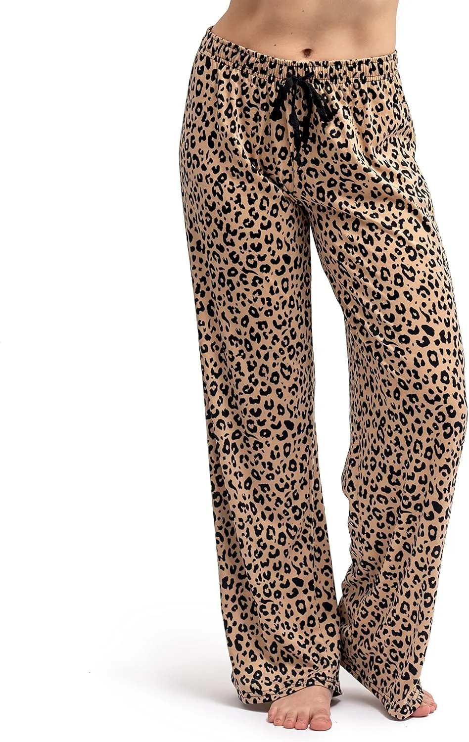 Hello Mello Signature Lounge Pants Womens Soft Pajama Bottoms Elastic Waistband Drawstring Tie