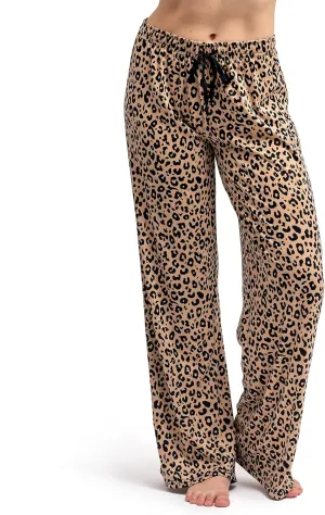 Hello Mello Signature Lounge Pants Womens Soft Pajama Bottoms Elastic Waistband Drawstring Tie
