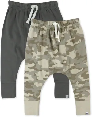 HonestBaby Multipack Honest Pants Joggers Pull on 100% Organic Cotton for Infant Baby and Toddler, Boys, Girls, Unisex