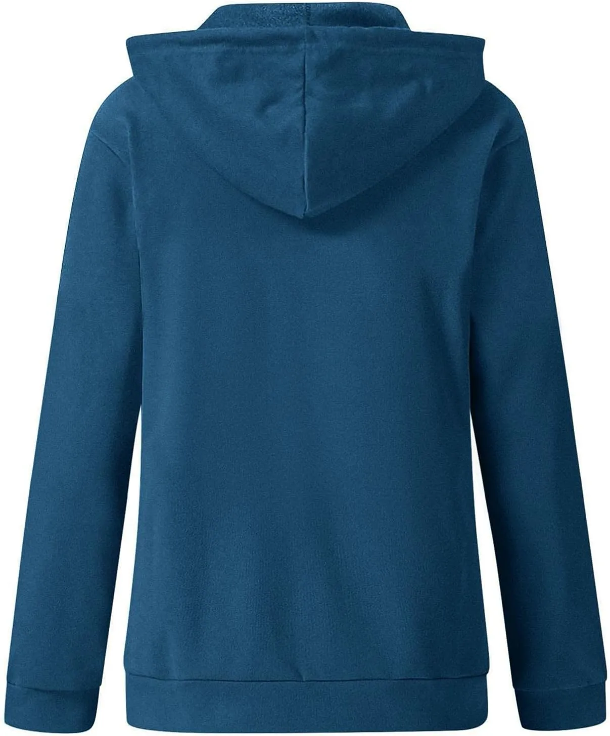 Hoodies for Women Pullover Color Block Pocket Casual Long Sleeve V Neck Sweatshirts Hooded Tops Shirts Outwear