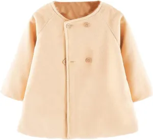 iiniim Toddler Baby Girl Coats Kids Cloak Button Warm Thick Jacket Fall Winter Outwear Clothes